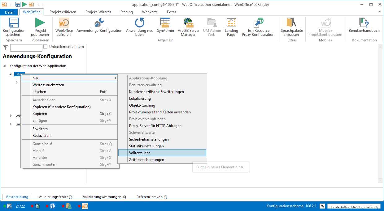 Volltextsuche hinzufügen