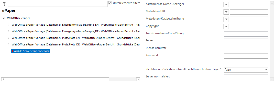 Konfiguration ArcGIS Server ePaper-Service Konfiguration ArcGIS Server ePaper-Service