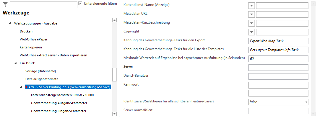 Konfiguration ArcGIS Server Printing Tool Konfiguration ArcGIS Server Printing Tool
