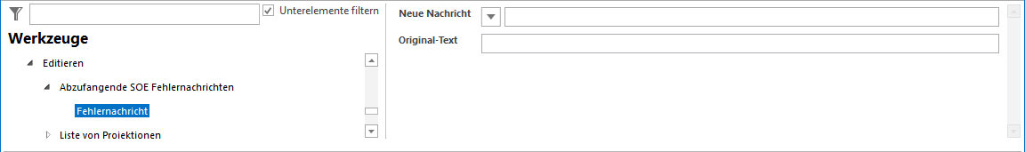 Abzufangende SOE Fehlernachrichten - Neue Nachricht ersetzt dabei den Original-Text Abzufangende SOE Fehlernachrichten - Neue Nachricht ersetzt dabei den Original-Text