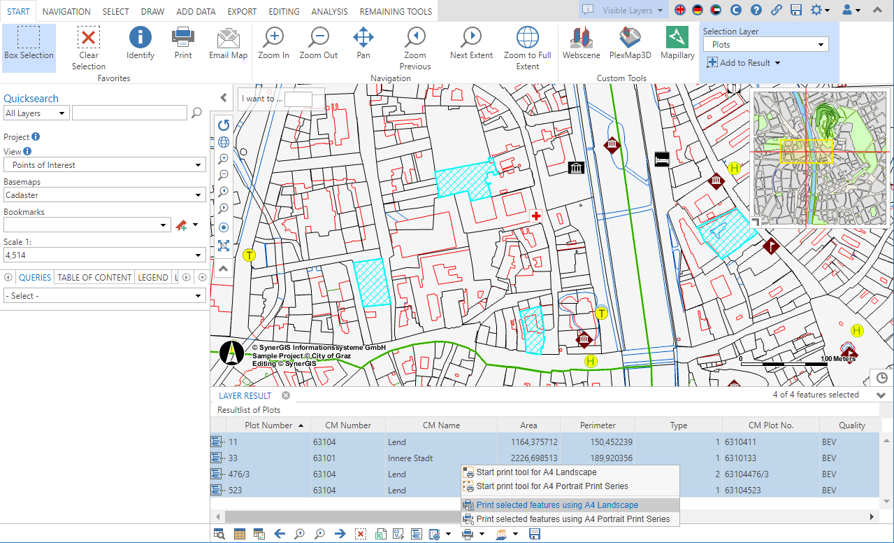 Print without print series from selection