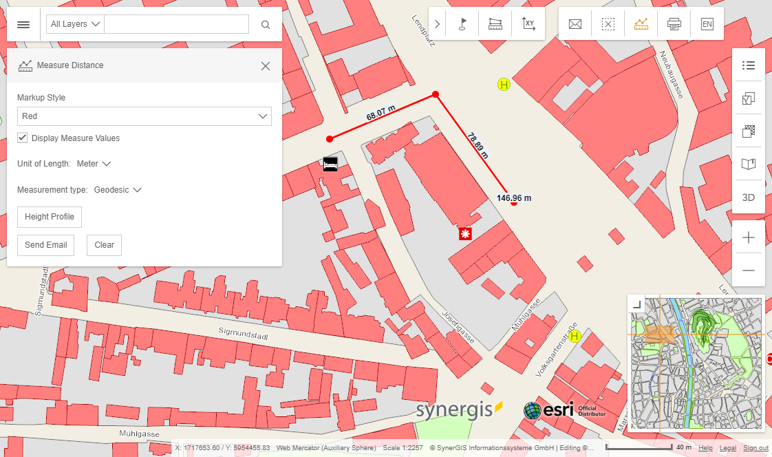 Measure Line with predefined markup style in the WebOffice flex client