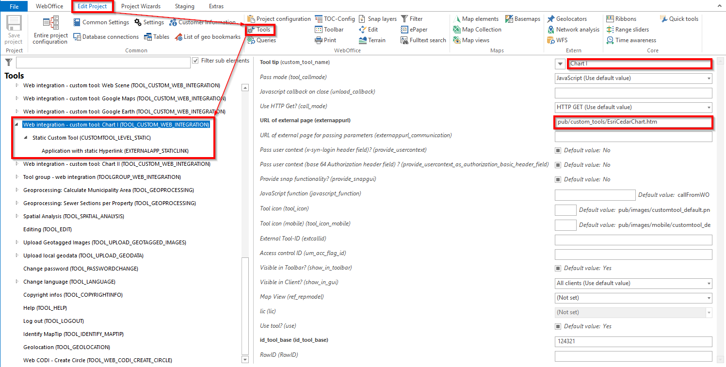 Configuration in &nbsp;WebOffice author standalone