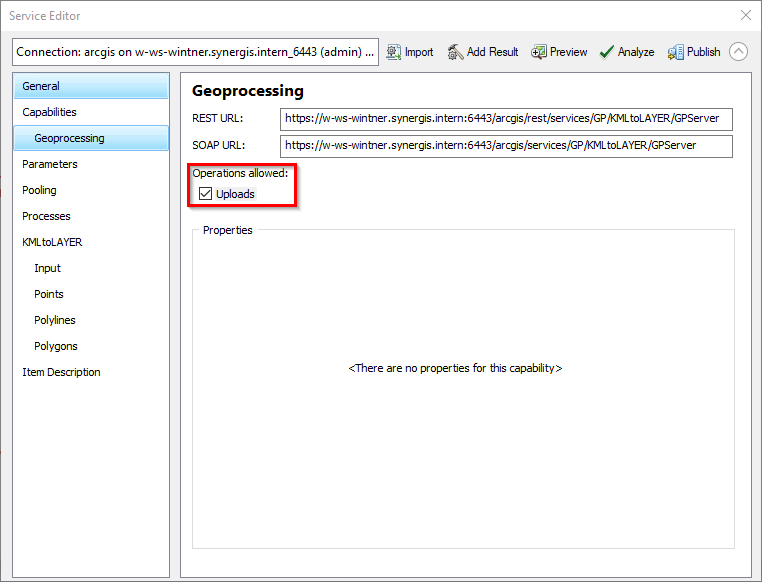 Service Editor adjustments