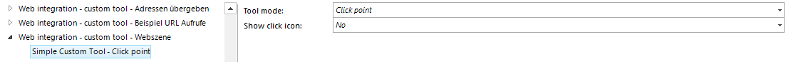 Configuring a simple custom tool for Web Scene