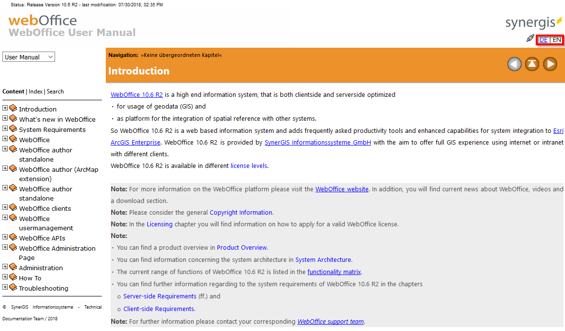 Change language Change language