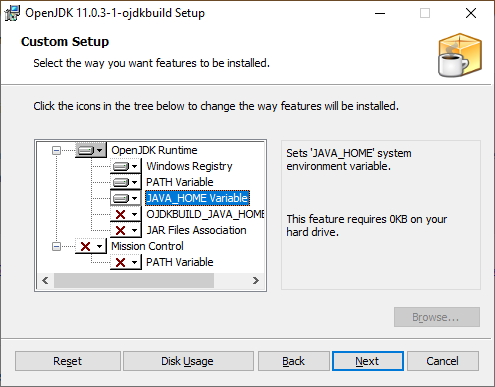 Set the sysem environment variable JAVA_HOME Set the sysem environment variable JAVA_HOME