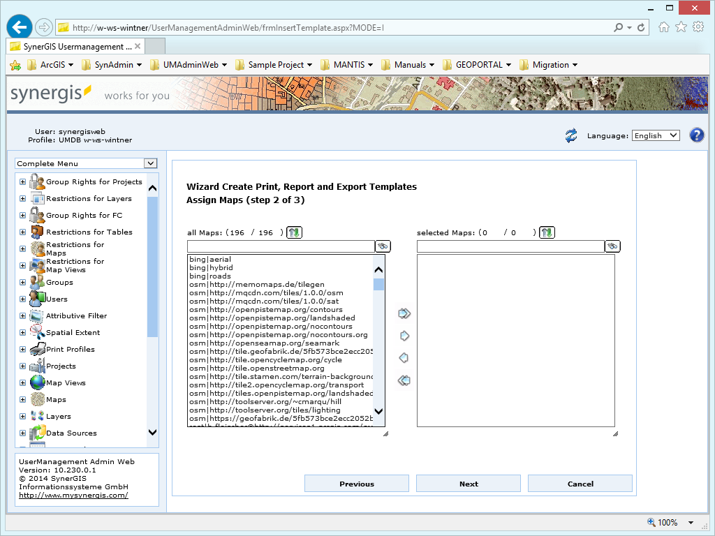 Create print, report and export templates - step 2
