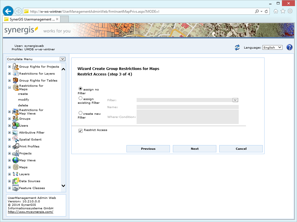 Create group restrictions for maps - setp 3 &nbsp;restrict access