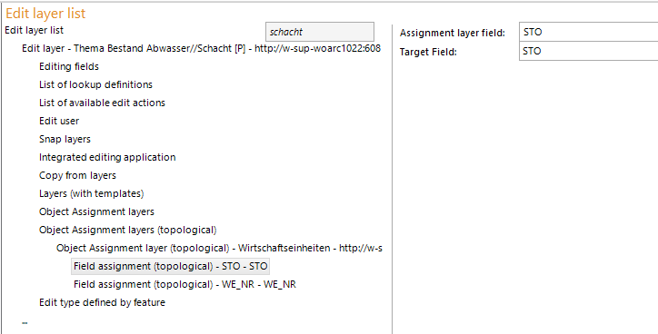 Configuration - Field assignment (topological), field -> field Configuration - Field assignment (topological), field -> field