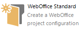 Wizard icon for creating a WebOffice 10.6 R2 SP2 Project