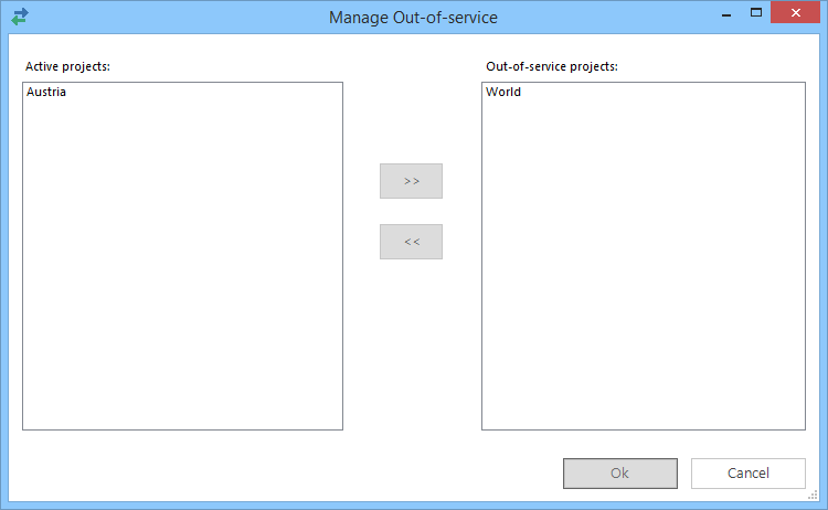Manage Out-of-service&nbsp;