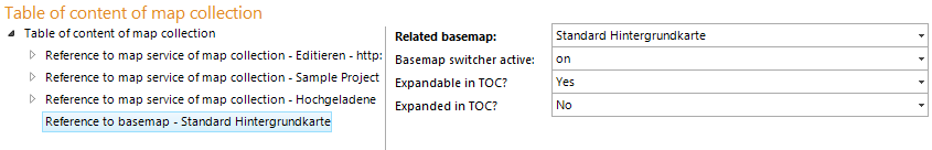 Configuration Reference to Basemap