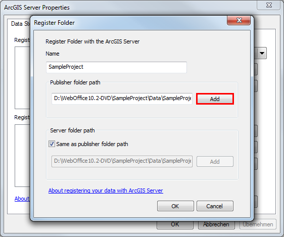 Register a folder Register a folder