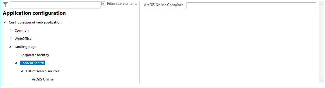 Configuration - Content search for landing page&nbsp;