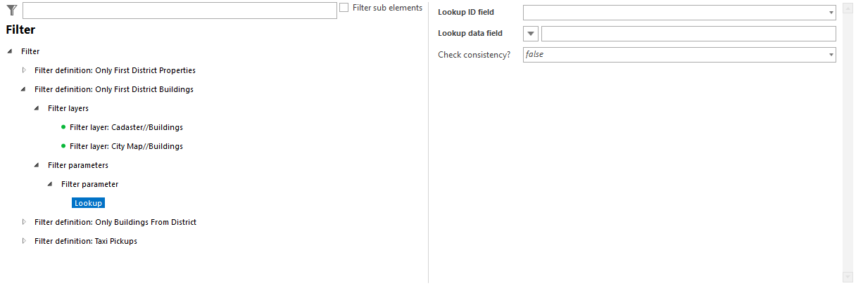 Definition of Lookups of a Filter