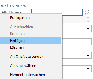 Werte auf Zwischenablage via Kontextmenü einfügen Werte auf Zwischenablage via Kontextmenü einfügen