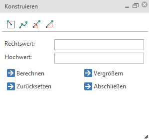 Konstruktionsdialog - Konstruieren über Koordinaten Konstruktionsdialog - Konstruieren über Koordinaten