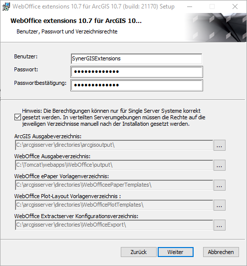 Installation mit lokalen Windows Benutzer Installation mit lokalen Windows Benutzer