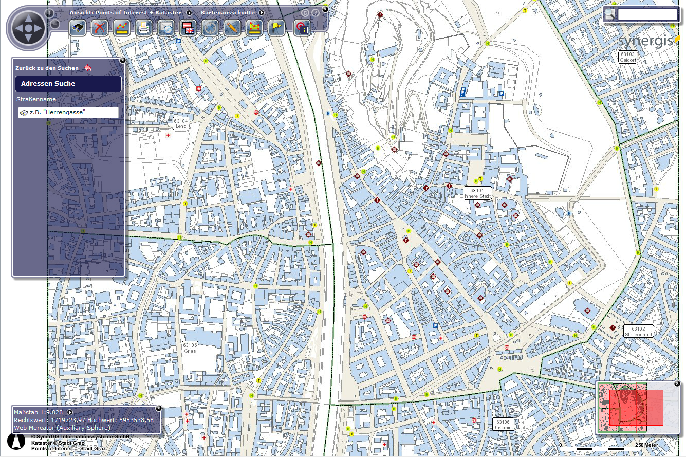 WebOffice flex (Flash) Client - blaue (standardmäßige) Projektoberfläche