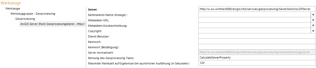 Geoprocessing tool in WebOffice author