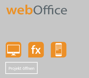 Klick auf die App im App-Startprogramm - Umleitung auf Landing Page
