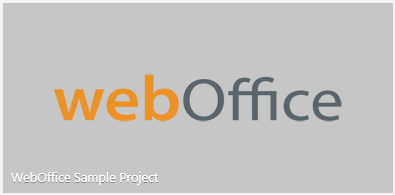 Kachel für ein WebOffice 10.7 SP1 Projekt - Verweis auf Projektinfo