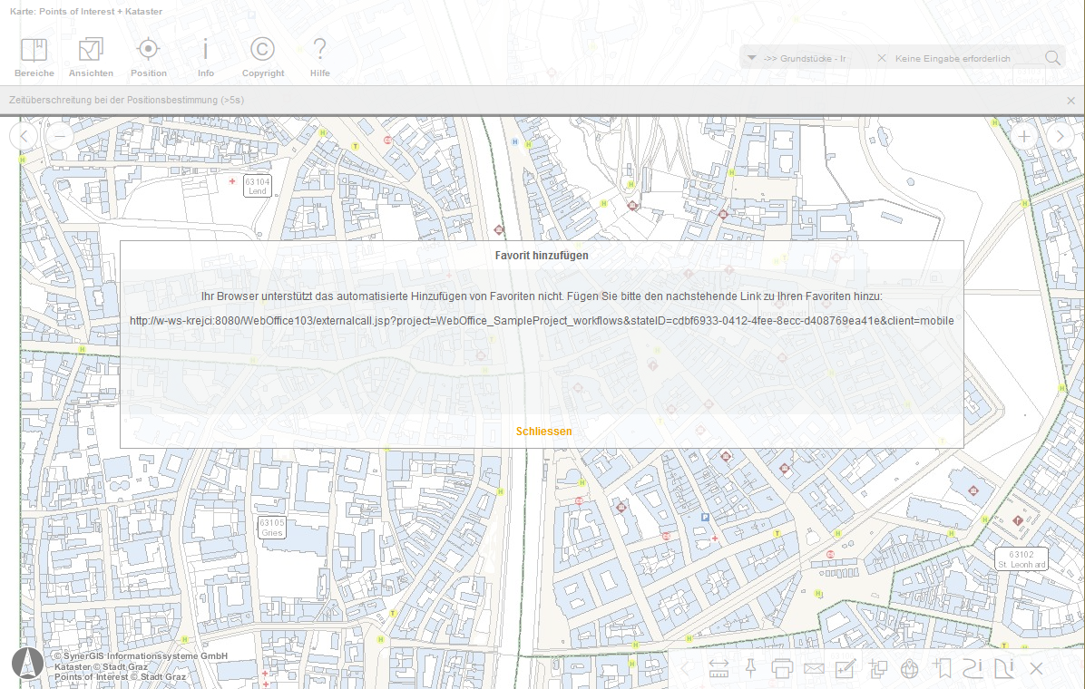 Favoriten hinzufügen im WebOffice mobile client - Tablet Modus Favoriten hinzufügen im WebOffice mobile client - Tablet Modus