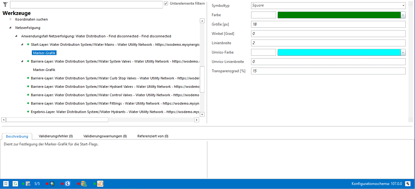 Start-Layer, Marker-Grafik Start-Layer, Marker-Grafik