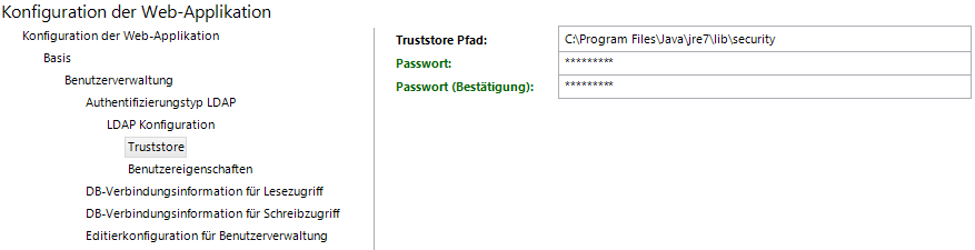 Truststore Konfiguration