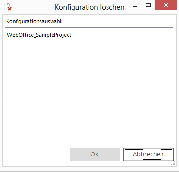 Dialog "Konfiguration löschen"