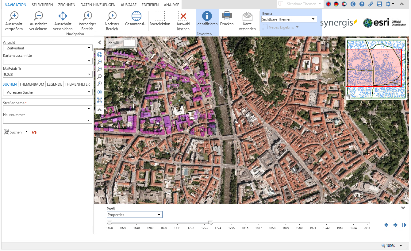 Anzeige der Objekte im Kartenbild bezogen auf den jeweiligen Zeitverlauf im WebOffice core Client Anzeige der Objekte im Kartenbild bezogen auf den jeweiligen Zeitverlauf im WebOffice core Client