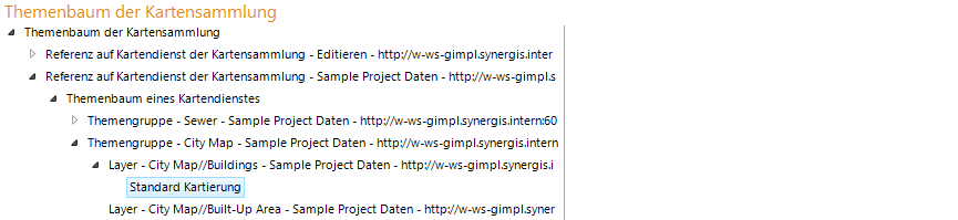 Konfiguration Standard Kartierung