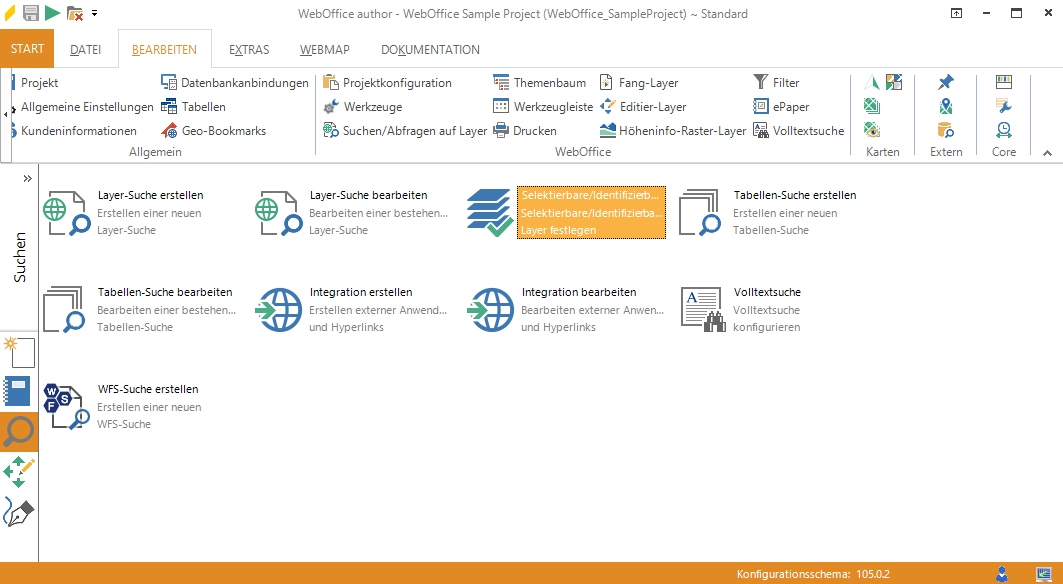 Starten des Assistenten "Selektierbare/Identifizierbare Layer erstellen" Starten des Assistenten "Selektierbare/Identifizierbare Layer erstellen"