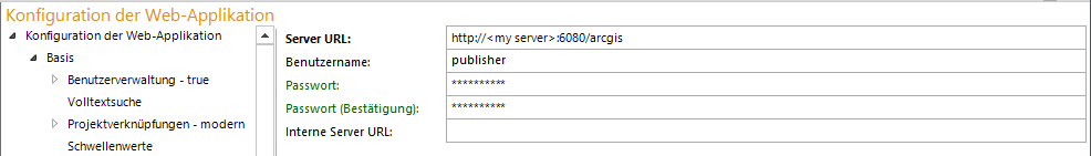 Konfiguration des "ArcGIS for Server Publisher-Benutzer"