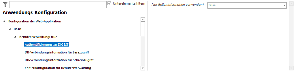 Authentifizierungstyp DIGEST Konfiguration Authentifizierungstyp DIGEST Konfiguration