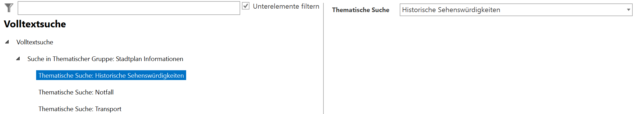 Thematische Suche