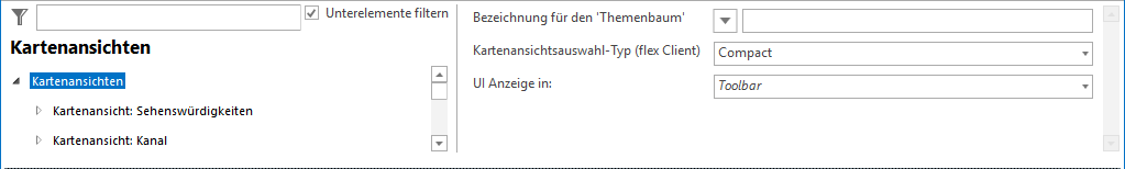 Kartenansichten Konfiguration Kartenansichten Konfiguration