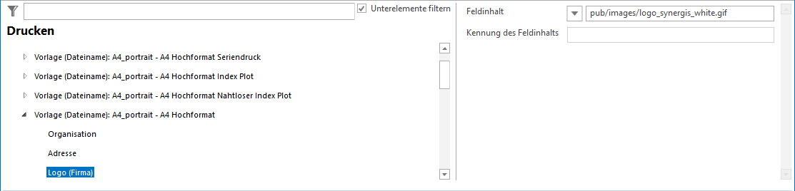 Konfiguration Logo (Firma) Konfiguration Logo (Firma)