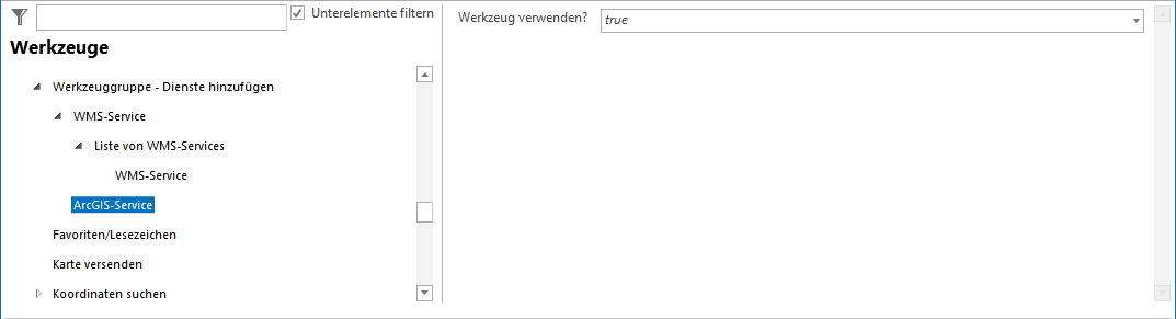 Konfiguration - ArcGIS Online / Server Dienst Konfiguration - ArcGIS Online / Server Dienst