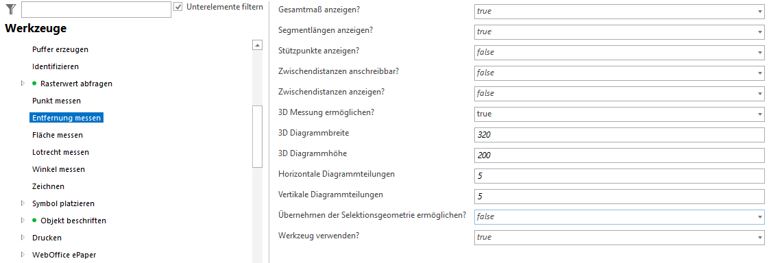 Konfiguration Messen - Distanzbestimmung Konfiguration Messen - Distanzbestimmung