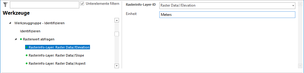 Konfiguration Rasterinfo-Layer