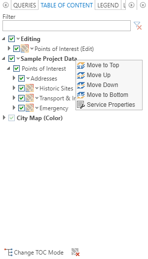 Change Service order