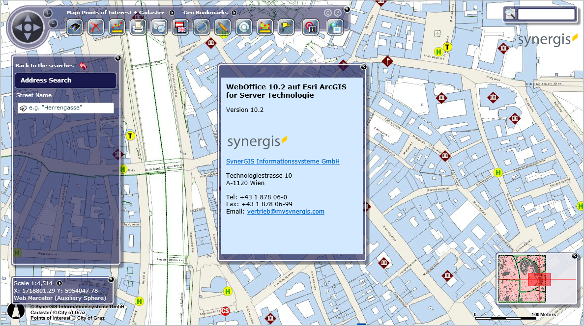 Legal info tool and opened HTML page in the WebOffice flex (flash) client