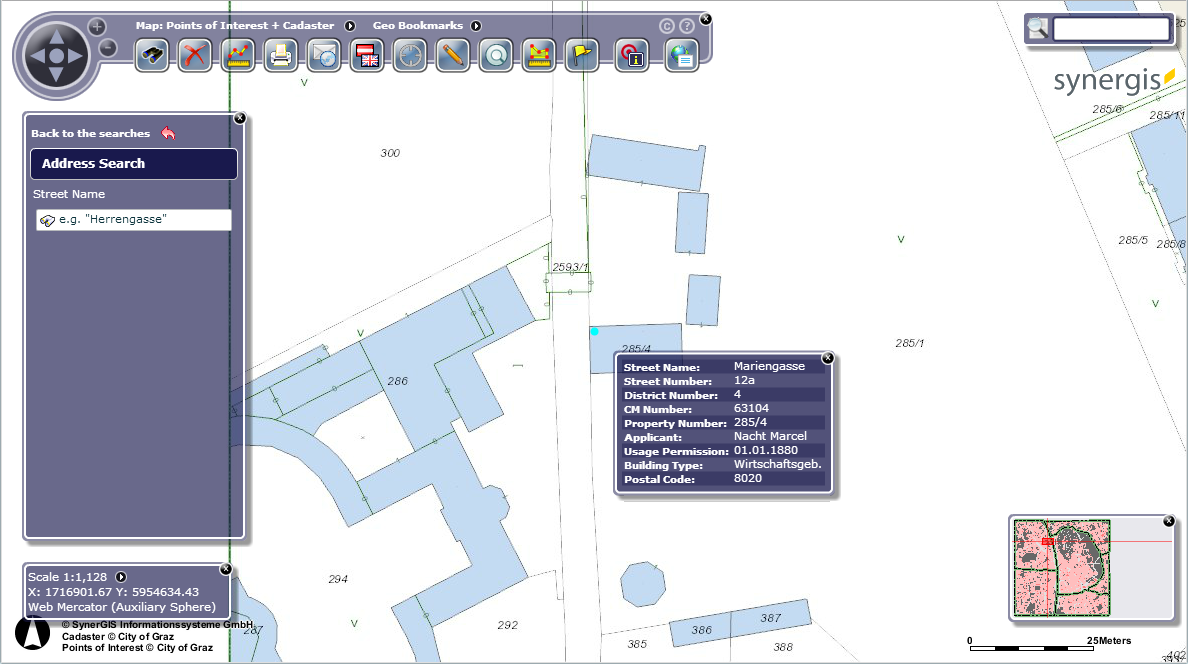 Quicksearch result in the WebOffice flex (flash) client