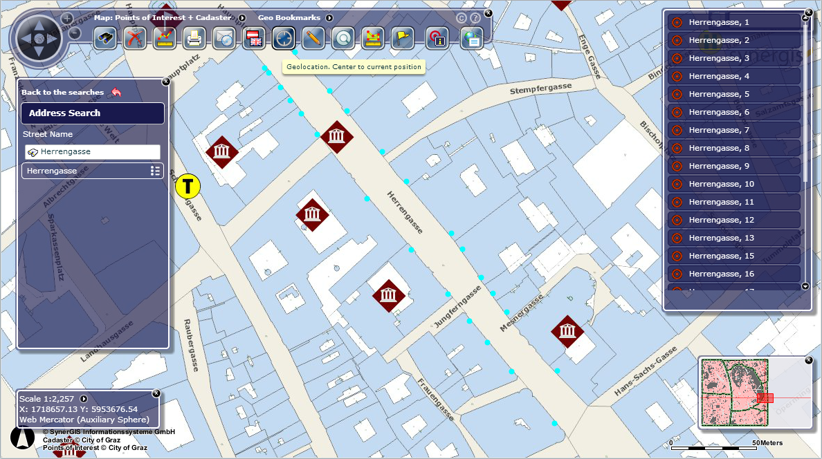WebOffice flex (flash) client - List of found objects