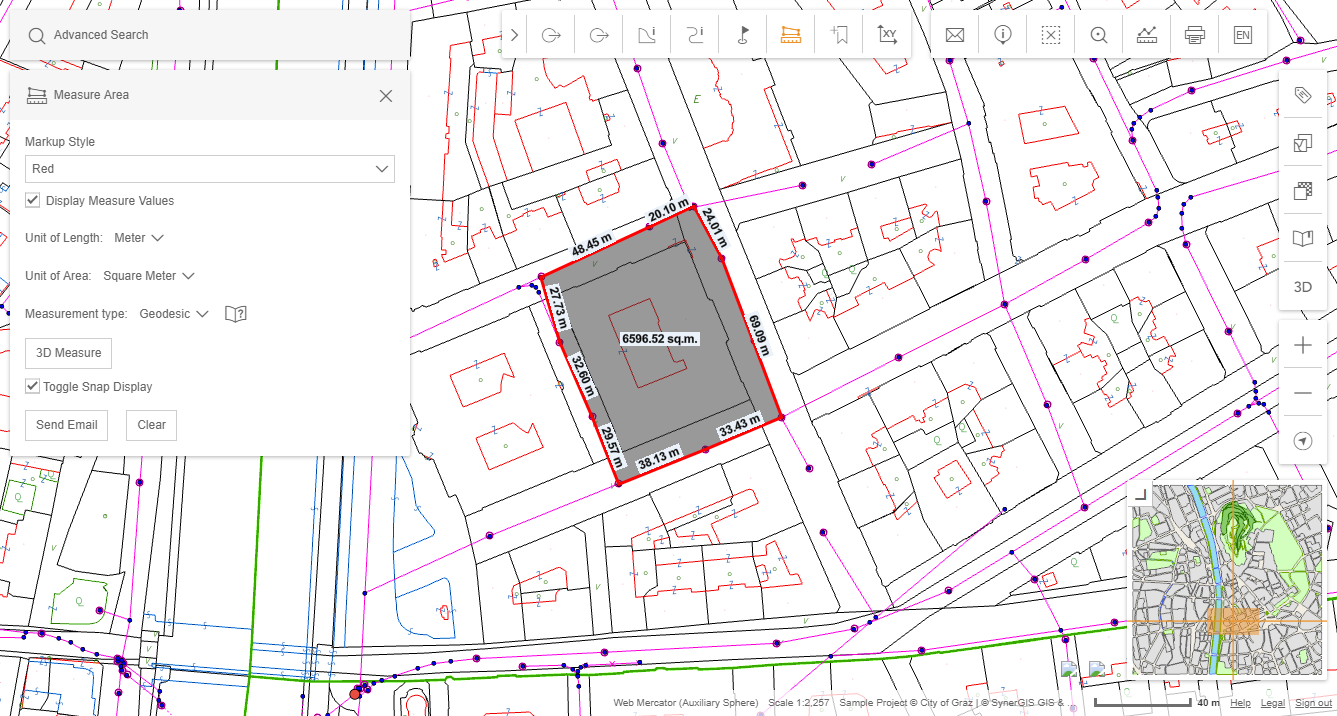 Measure Area with predefined markup style in the WebOffice flex client