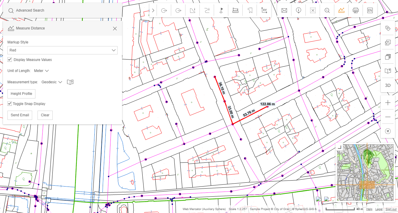 Measure Line with predefined markup style in the WebOffice flex client