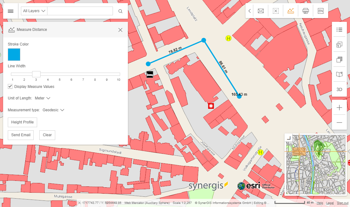 Measure Line with style dialogue in the WebOffice flex client