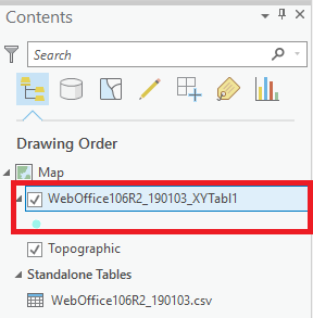 Select feature class
